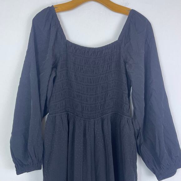 Madewell Lucie Tie-Back Long-Sleeve Jumpsuit in Star Jacquard size large - Picture 3 of 10